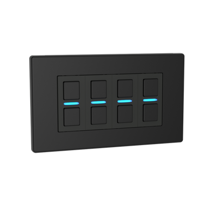 Smart Dimmer (4 Gang) - Matte Black
