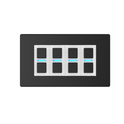 Smart Dimmer (4 Gang) - Matte Black